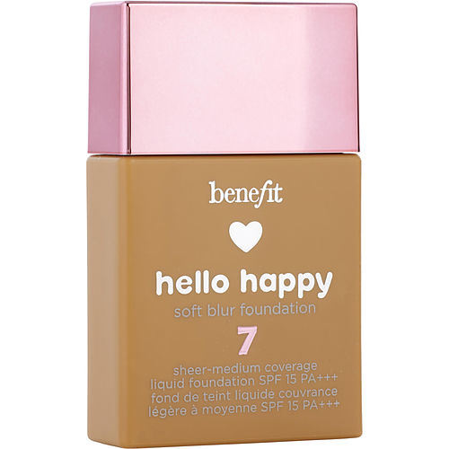 Benefit by Benefit Hello Happy Soft Blur Foundation SPF 15 - # 7 Medium Tan Warm --30ml/1oz