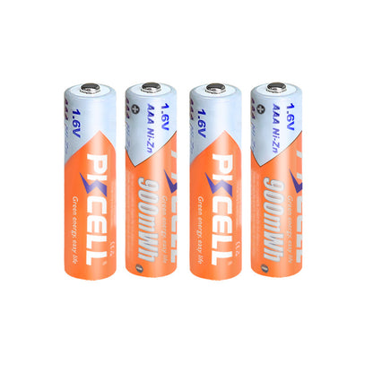 4PCS PKCELL AAA Rechargeable battery 1.6V 900mWh NI-ZN AAA Batteries 3A For Remote Control Radio Flashlight LED MP3