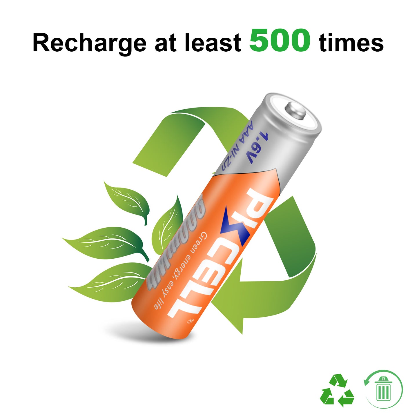 4PCS PKCELL AAA Rechargeable battery 1.6V 900mWh NI-ZN AAA Batteries 3A For Remote Control Radio Flashlight LED MP3