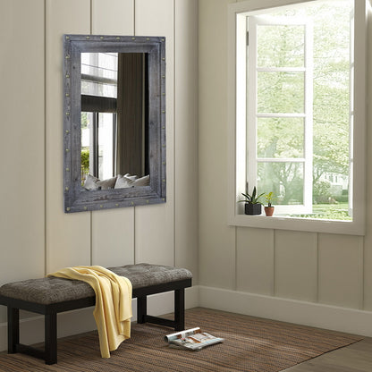 74*4.5*114cm Rectangle Iron Wall Mirror Decorative Mirror  XH