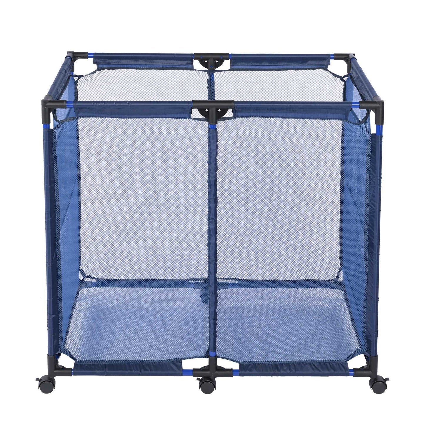 swimming pool ,Rolling Poolside Mesh Container for Toys – Waterproof, UV Resistant Outdoor Organizer Box with Bonus Mesh Bag Pool Storage Bin/Blue