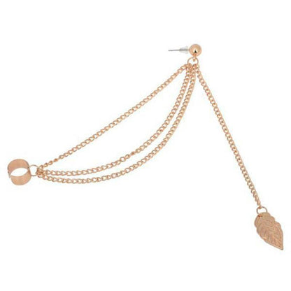 2020 earings long women fashion earing for womens Punk Rock Style Young Gift Leaf Chain Tassel Earri