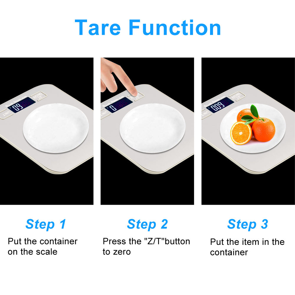 5KG/1G Electronic Kitchen Scale White--YS