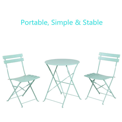 Round 2 Person - 23.6\\\" Long Bistro Set (7 Colors Available)