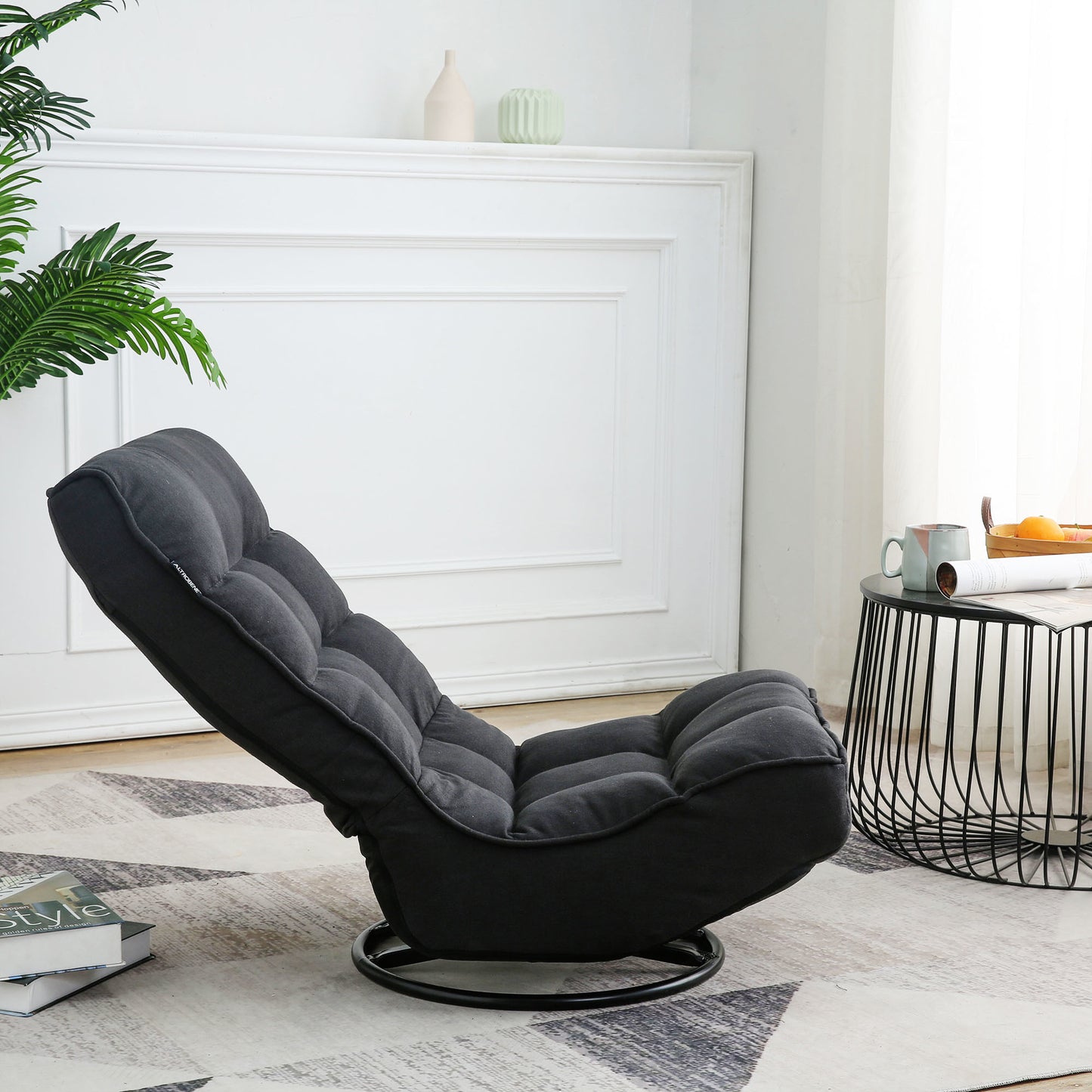 360 degree swivel lazy chair,42 position backrest adjustable folding chair,comfortable padded backrest,lazy sofa chair for teenagers and adults,video game chair can be placed in bedroom,living room