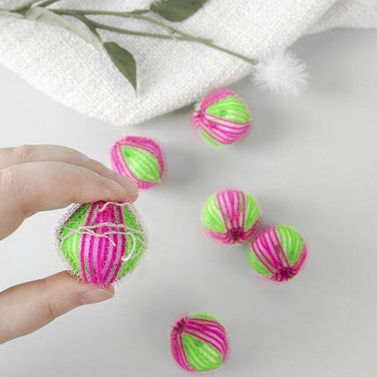 Magic Laundry Ball 12pcs Reusable Pet Hair Remover Lint Fluff Debris Fuzz Fur Removal Ball For Laundry Washing Machine Supplies