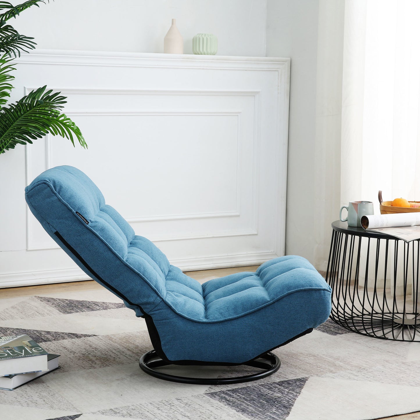 360 degree swivel lazy chair,42 position backrest adjustable folding chair,comfortable padded backrest,lazy sofa chair for teenagers and adults,video game chair can be placed in bedroom,living room
