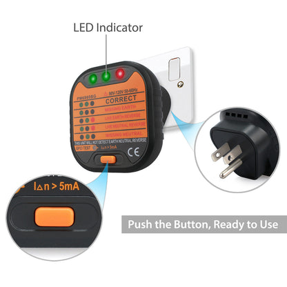 Digital Multimeter Non-Contact Voltage Tester Socket Tester Electrical Test Kit