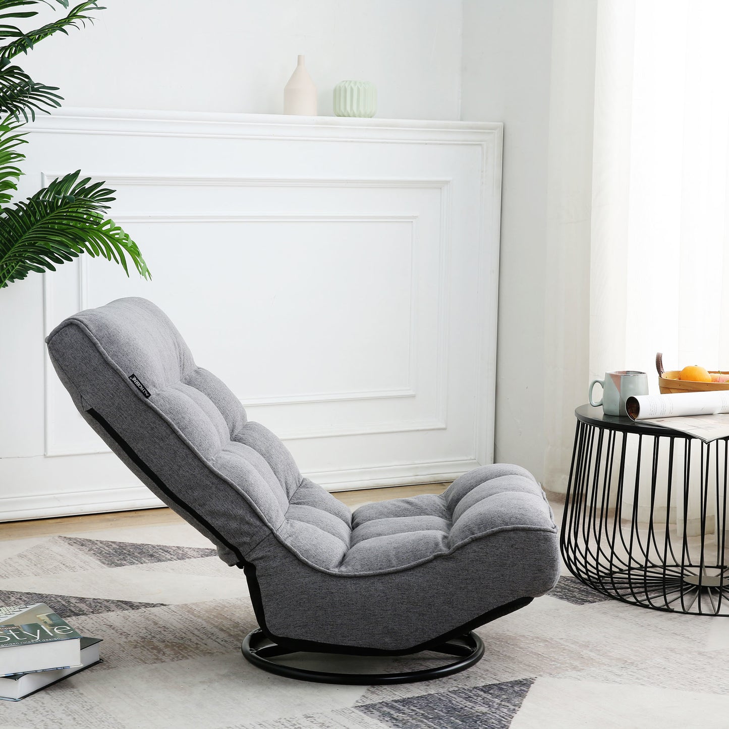 360 degree swivel lazy chair,42 position backrest adjustable folding chair,comfortable padded backrest,lazy sofa chair for teenagers and adults,video game chair can be placed in bedroom,living room