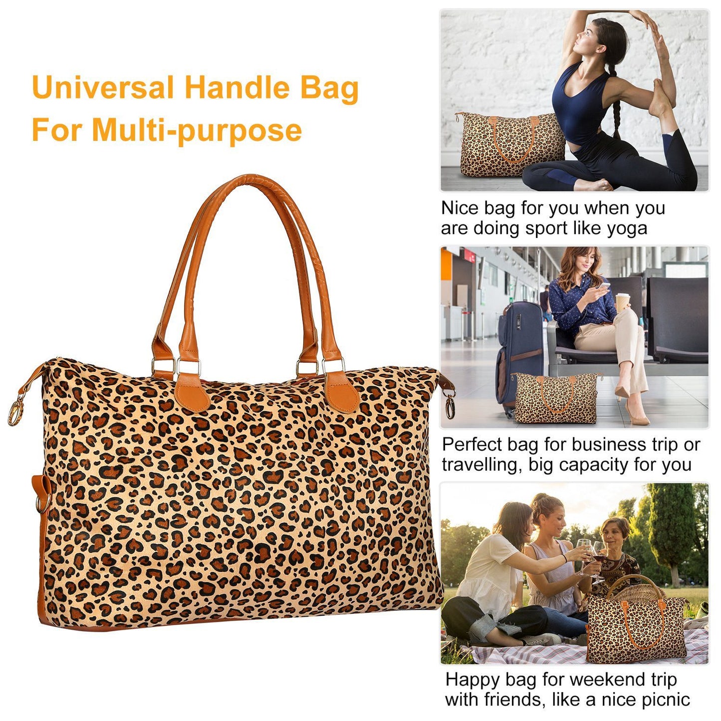 Women Duffle Bag Travel Luggage Bags Weekend Overnight Bag Tote Bags Shoulder Handle Bags