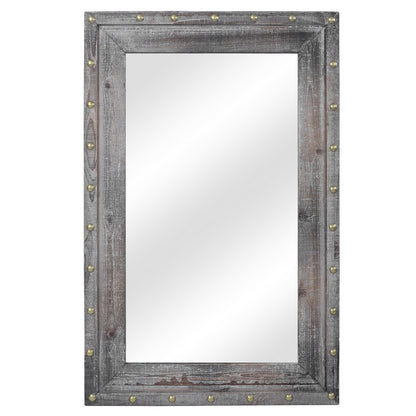 74*4.5*114cm Rectangle Iron Wall Mirror Decorative Mirror  XH