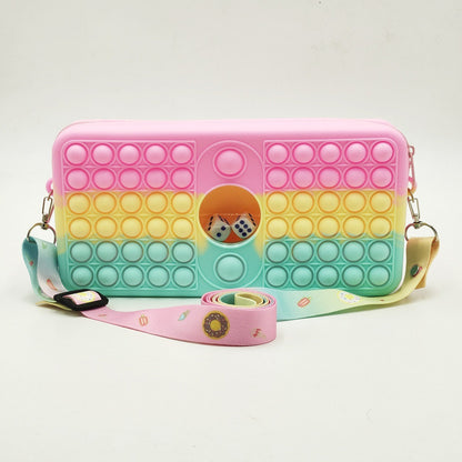 Pen bag silicone stationery box bag decompression student toys