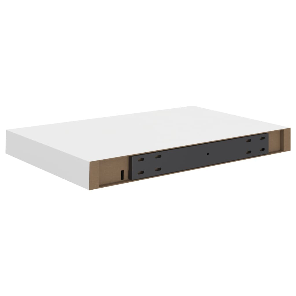 Floating Wall Shelves 2 pcs White 15.7"x9.1"x1.5" MDF