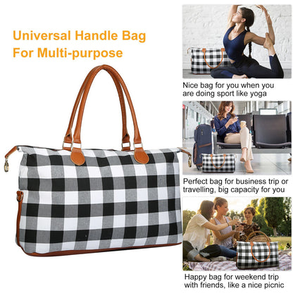 Women Duffle Bag Travel Luggage Bags Weekend Overnight Bag Tote Bags Shoulder Handle Bags