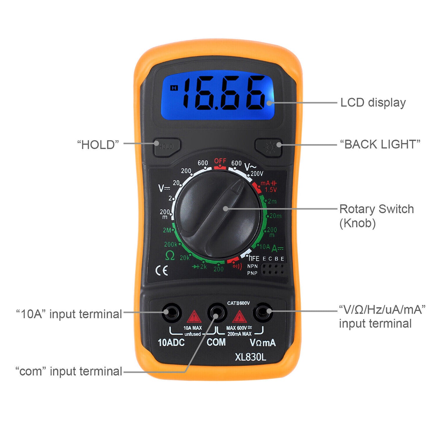 Digital Multimeter Non-Contact Voltage Tester Socket Tester Electrical Test Kit