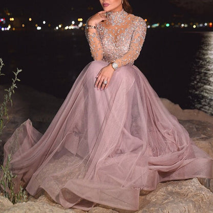 New  Sequined Evening Dress Fashion Women's Dress