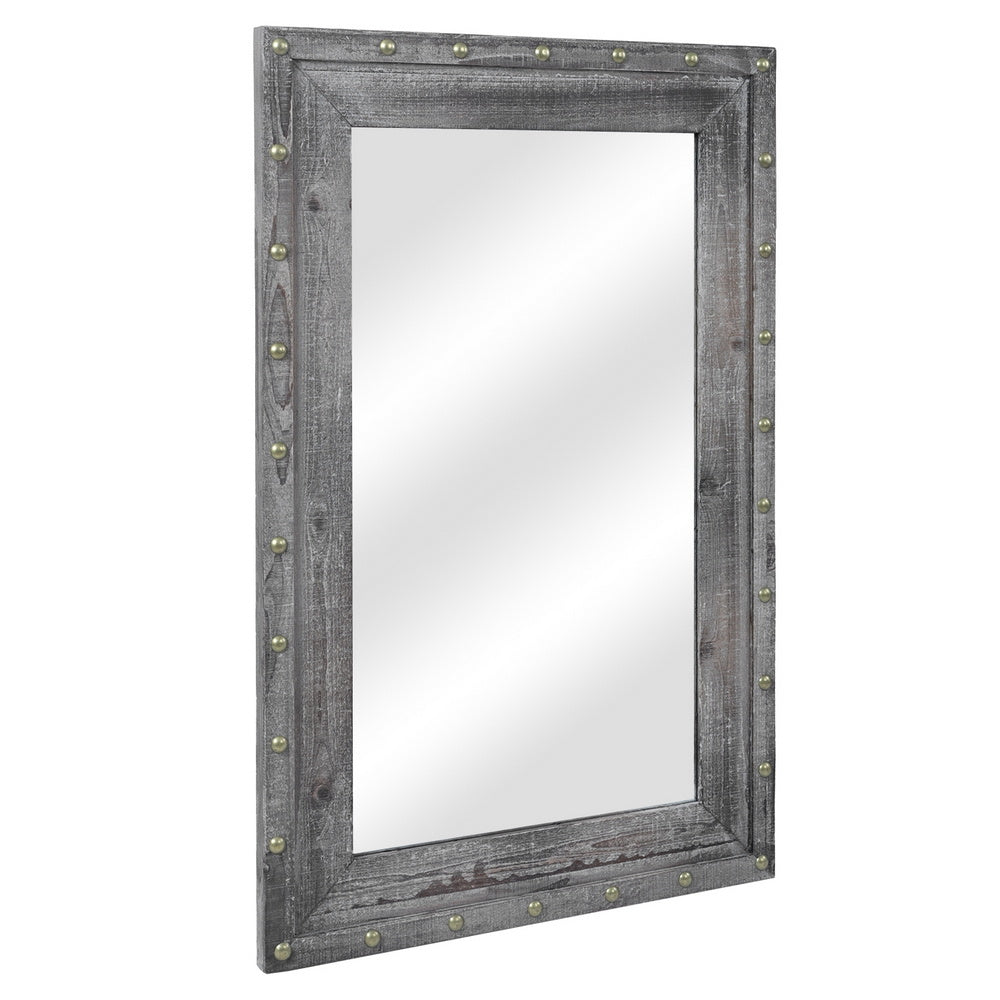 74*4.5*114cm Rectangle Iron Wall Mirror Decorative Mirror  XH