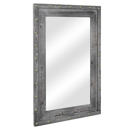 74*4.5*114cm Rectangle Iron Wall Mirror Decorative Mirror  XH