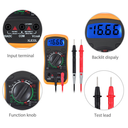 Digital Multimeter Non-Contact Voltage Tester Socket Tester Electrical Test Kit