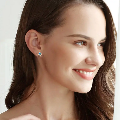 925 Silver Octpus Earrings Studs Earrings Gift for Women Girls