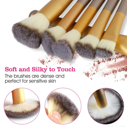 24Pcs Makeup Brushes Set Eye Shadows Face Foundation Brushes Cruelty-Free Synthetic Fiber Bristles