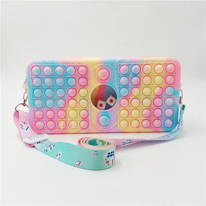 Pen bag silicone stationery box bag decompression student toys