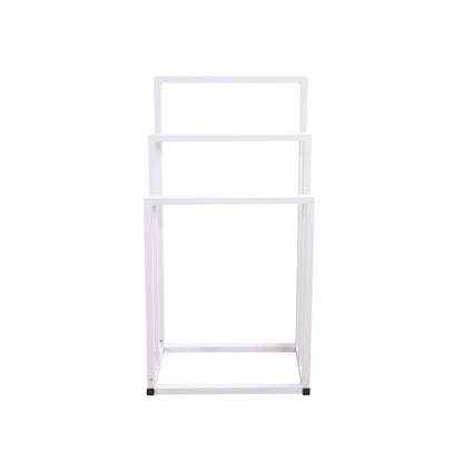 Metal Freestanding Towel Rack 3 Tiers Hand Towel Holder Organizer for Bathroom Accessories, White