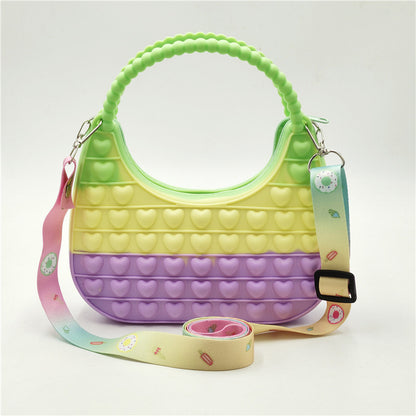 Moon Bay Handbag Bag Decompression Puzzle Silicone Toy