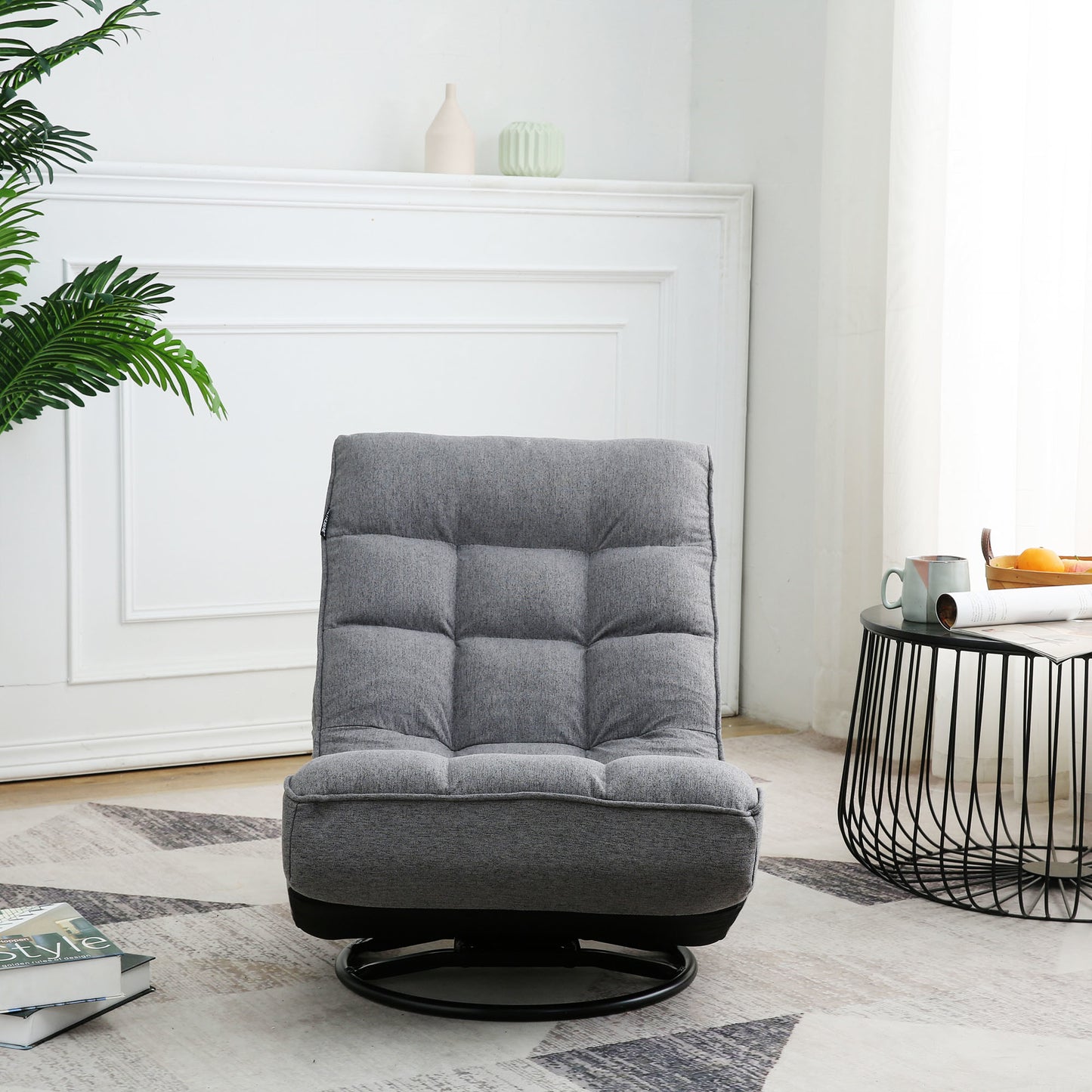 360 degree swivel lazy chair,42 position backrest adjustable folding chair,comfortable padded backrest,lazy sofa chair for teenagers and adults,video game chair can be placed in bedroom,living room