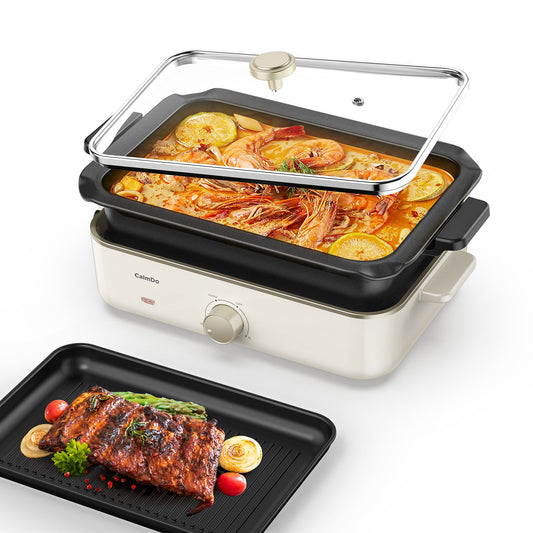 [US Stock]Calmdo CD-EC002 Multifunctional Electric Grill